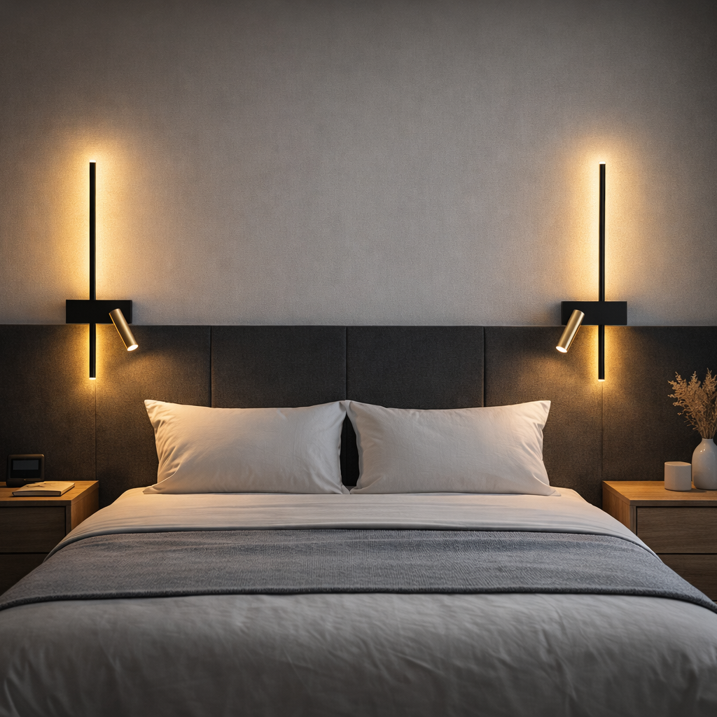 Applique murale de chevet orientable – Lecture confortable & ambiance chaleureuse