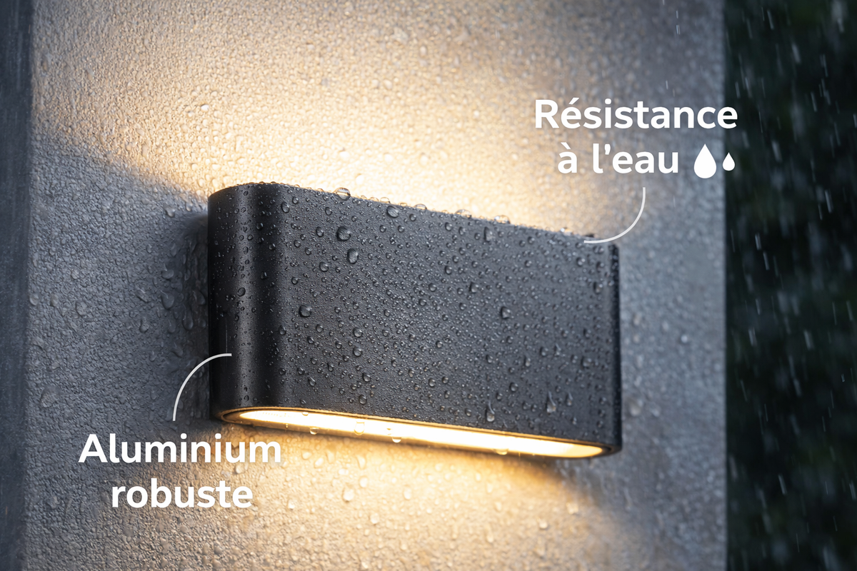 Applique murale LED minimaliste - Éclairage élégant et puissant