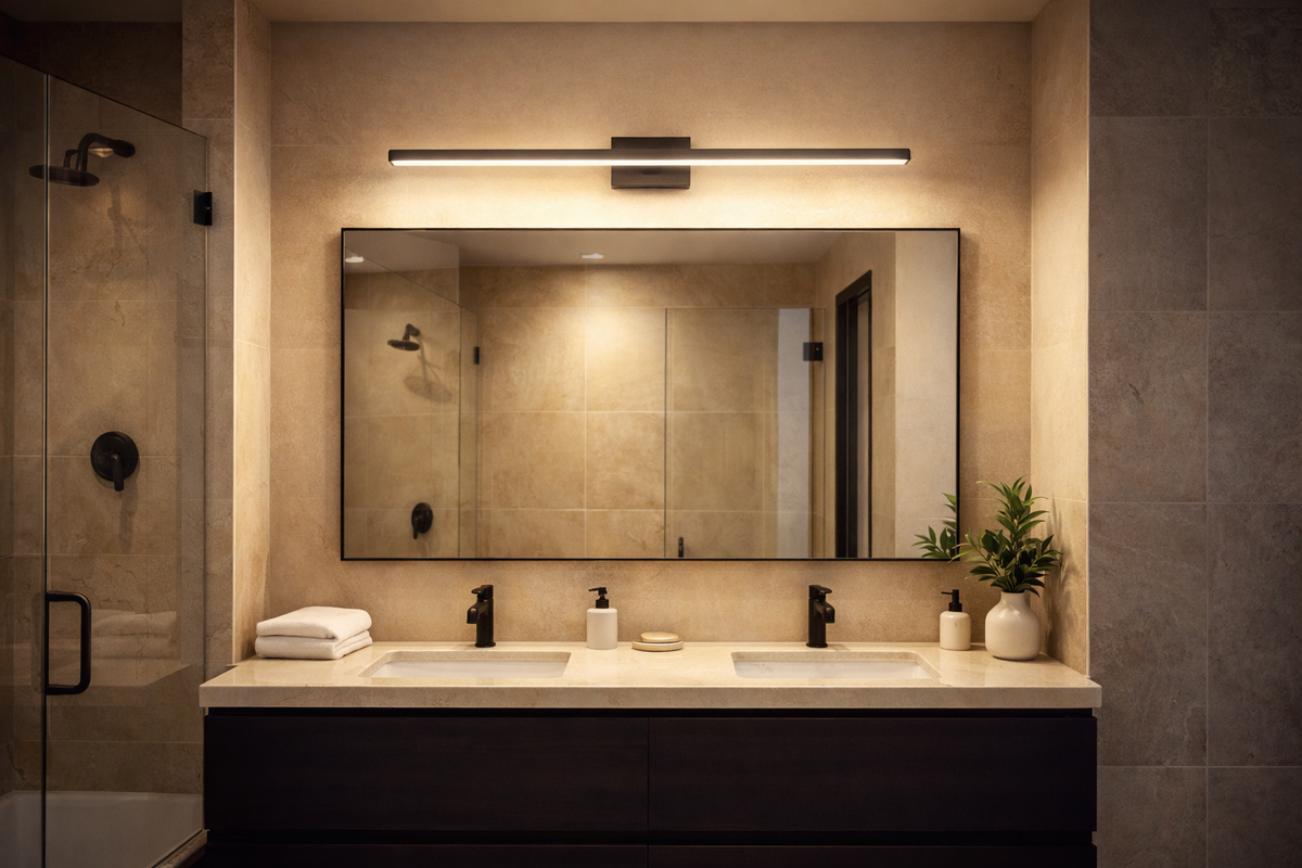 Applique Murale Salle de Bain - Barre Lumineuse | L'Art de la Lumière