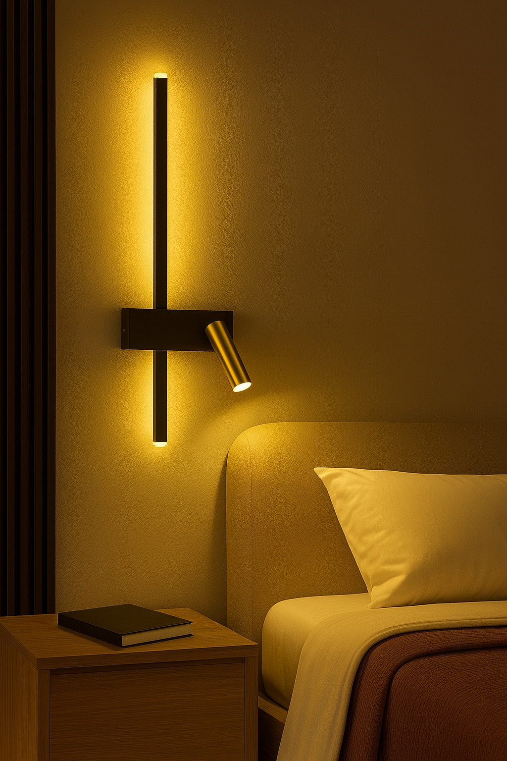 Applique murale de chevet avec spot orientable pour chambre