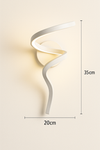 Applique murale à spirale moderne - Blanc