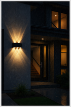 Applique murale LED architecturale – Intérieur & Extérieur (effet haut & bas)