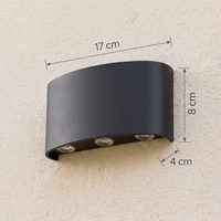 Applique Murale Extérieure à LED Étanche (effet haut & bas)