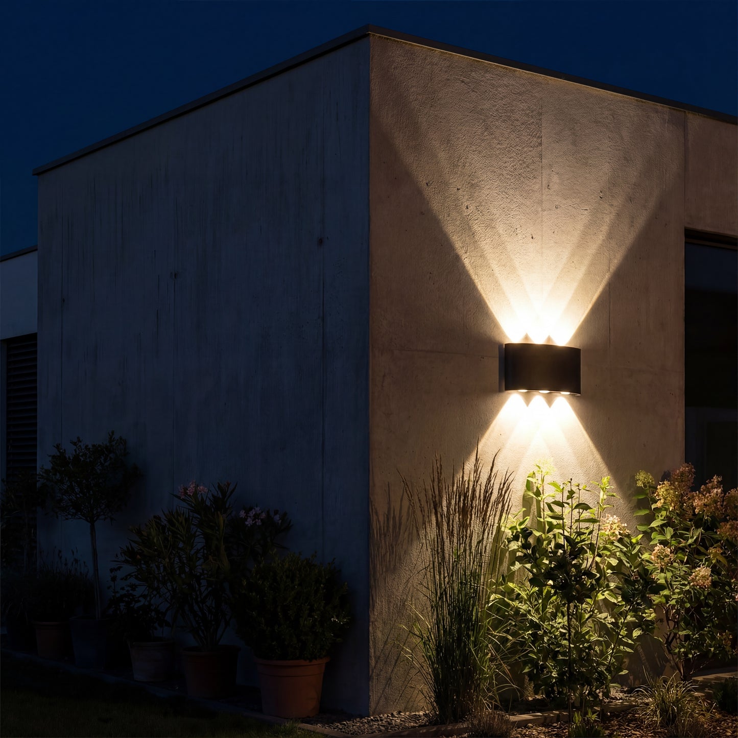 Applique murale LED architecturale – Intérieur & Extérieur (effet haut & bas)