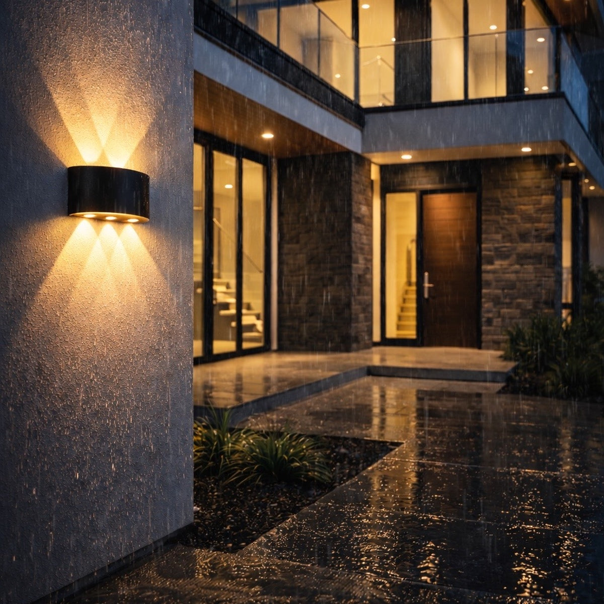 Applique murale LED architecturale – Intérieur & Extérieur (effet haut & bas)