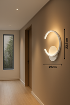 Applique murale à LED moderne en C inversé - Blanc