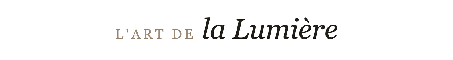 L'Art de La Lumière